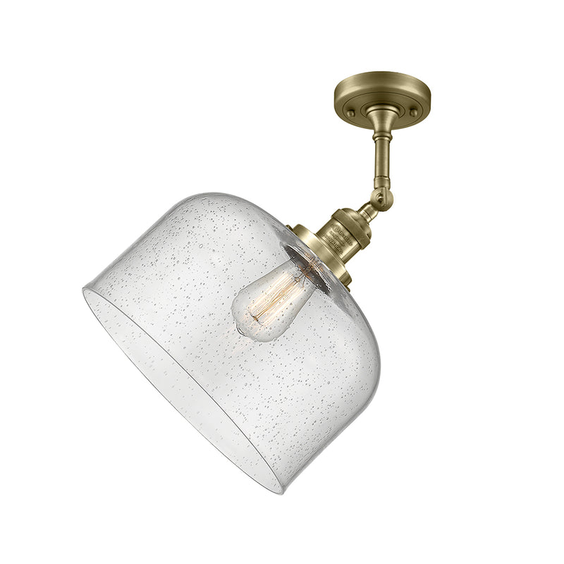 Innovations Lighting X-Large Bell 1 Light Semi-Flush Mount Part Of The Franklin Restoration Collection 201F-AB-G74-L