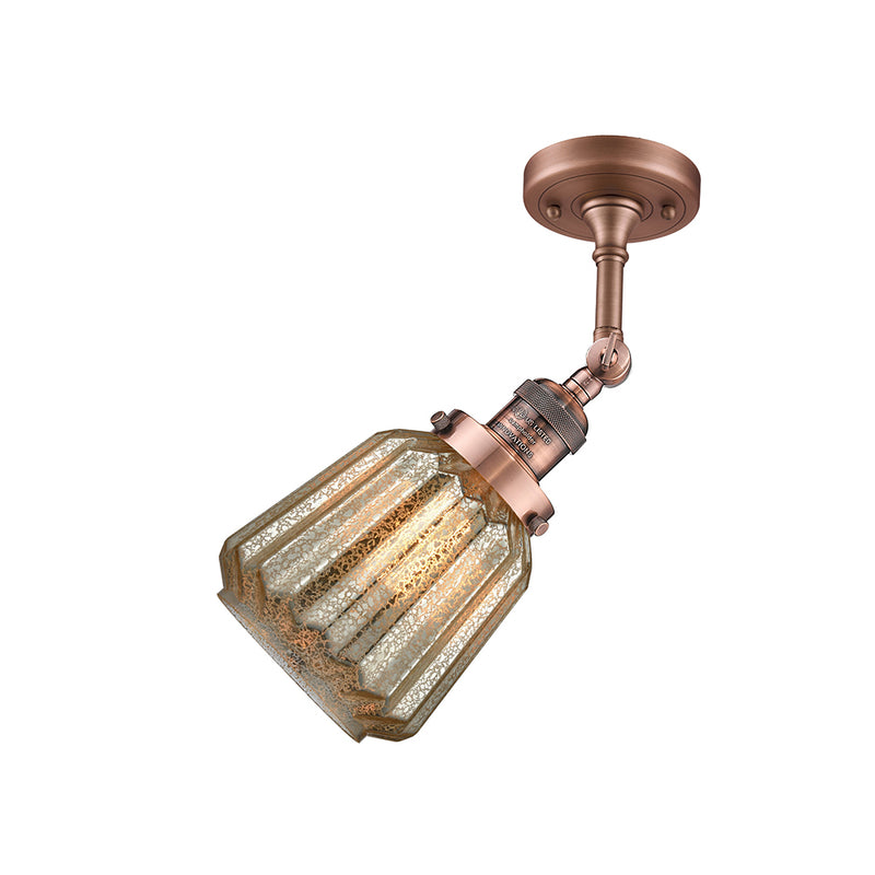 Innovations Lighting Chatham 1 Light Semi-Flush Mount Part Of The Franklin Restoration Collection 201F-AC-G146