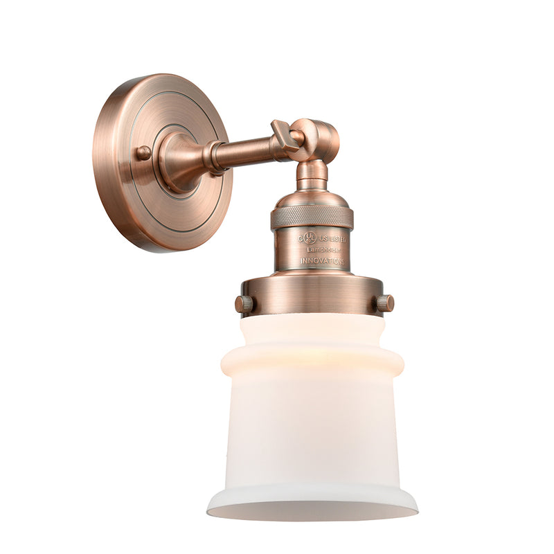 Innovations Lighting Small Canton 1 Light Semi-Flush Mount Part Of The Franklin Restoration Collection 201F-AC-G181S