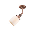 Innovations Lighting Small Bell 1 Light Semi-Flush Mount Part Of The Franklin Restoration Collection 201F-AC-G51