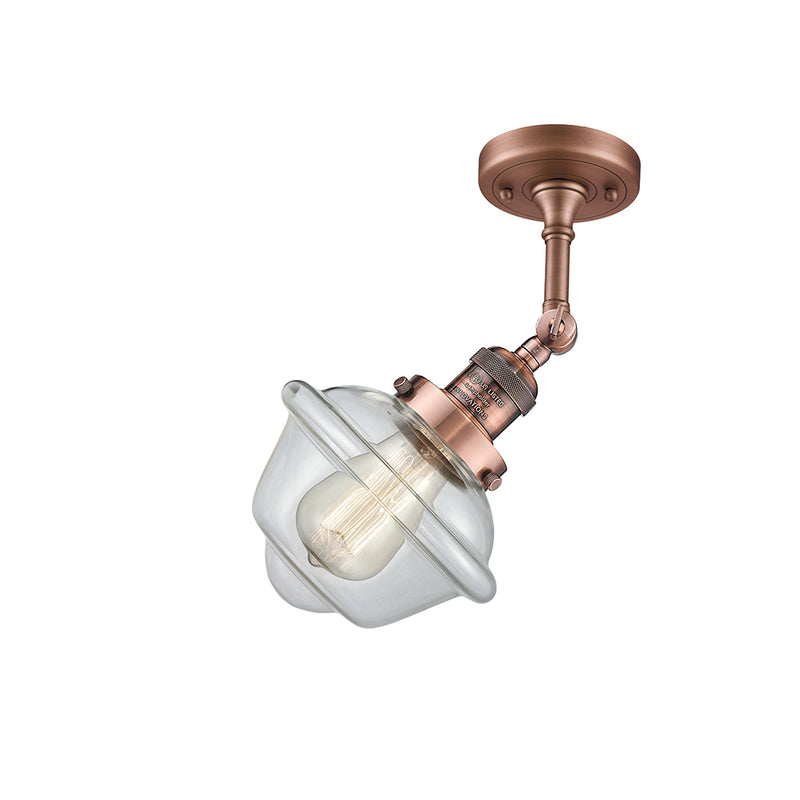 Innovations Lighting Small Oxford 1 Light Semi-Flush Mount Part Of The Franklin Restoration Collection 201F-AC-G532