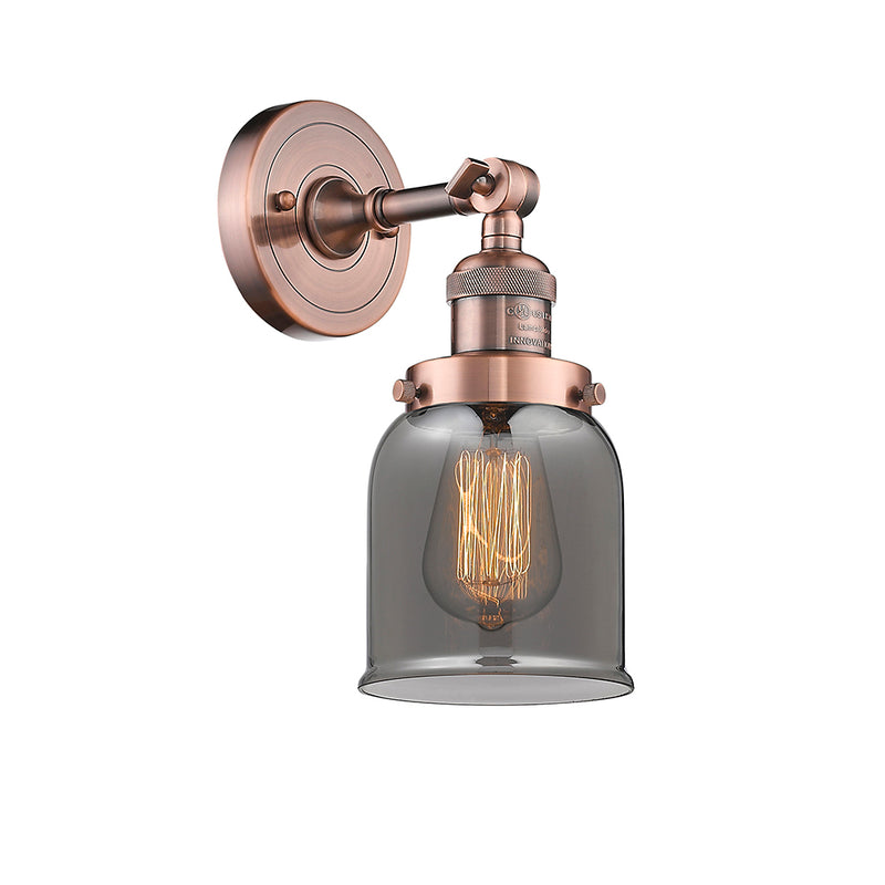 Innovations Lighting Small Bell 1 Light Semi-Flush Mount Part Of The Franklin Restoration Collection 201F-AC-G53