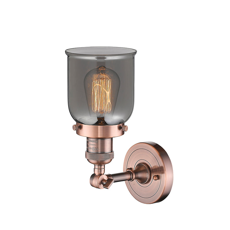 Innovations Lighting Small Bell 1 Light Semi-Flush Mount Part Of The Franklin Restoration Collection 201F-AC-G53-LED