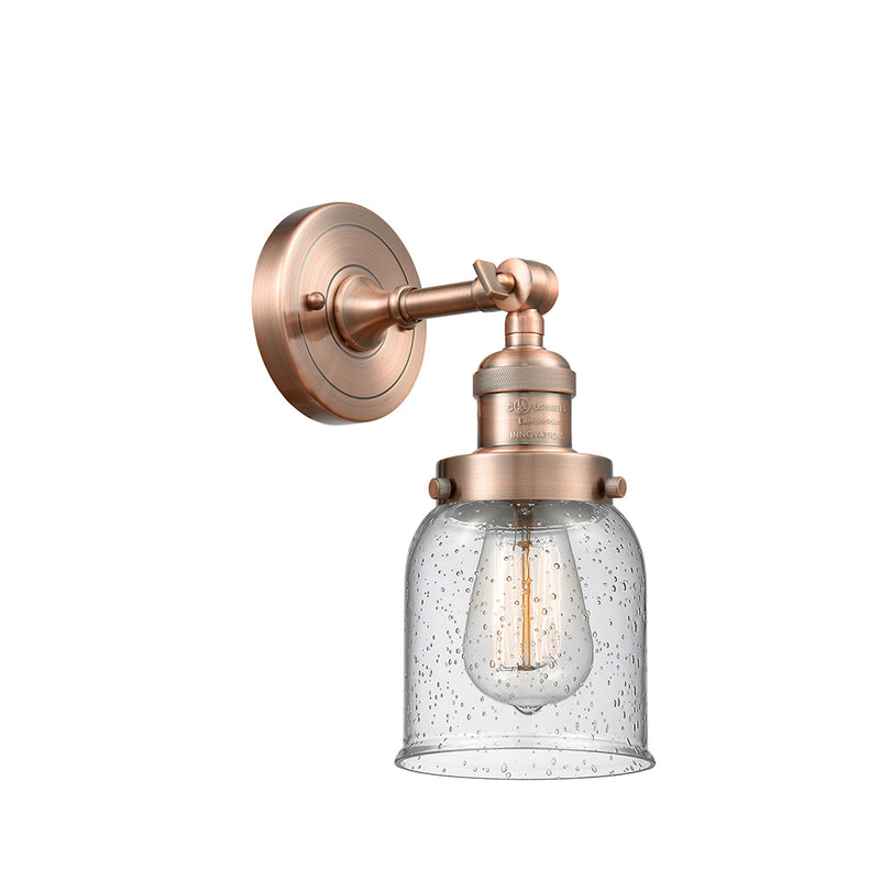 Innovations Lighting Small Bell 1 Light Semi-Flush Mount Part Of The Franklin Restoration Collection 201F-AC-G54