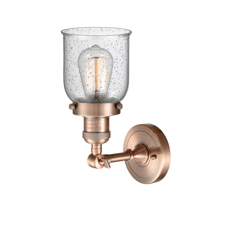 Innovations Lighting Small Bell 1 Light Semi-Flush Mount Part Of The Franklin Restoration Collection 201F-AC-G54