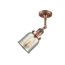 Innovations Lighting Small Bell 1 Light Semi-Flush Mount Part Of The Franklin Restoration Collection 201F-AC-G58-LED