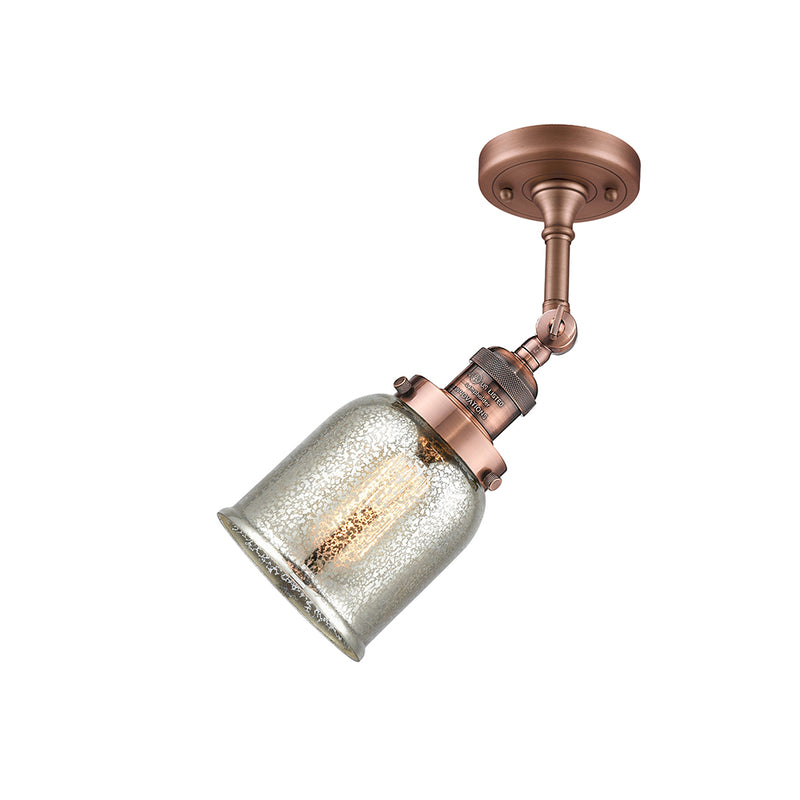 Innovations Lighting Small Bell 1 Light Semi-Flush Mount Part Of The Franklin Restoration Collection 201F-AC-G58