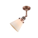 Innovations Lighting Small Cone 1 Light Semi-Flush Mount Part Of The Franklin Restoration Collection 201F-AC-G61-LED