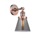 Innovations Lighting Small Cone 1 Light Semi-Flush Mount Part Of The Franklin Restoration Collection 201F-AC-G63