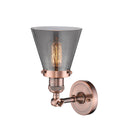 Innovations Lighting Small Cone 1 Light Semi-Flush Mount Part Of The Franklin Restoration Collection 201F-AC-G63-LED