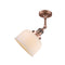 Innovations Lighting Large Bell 1 Light Semi-Flush Mount Part Of The Franklin Restoration Collection 201F-AC-G71-LED