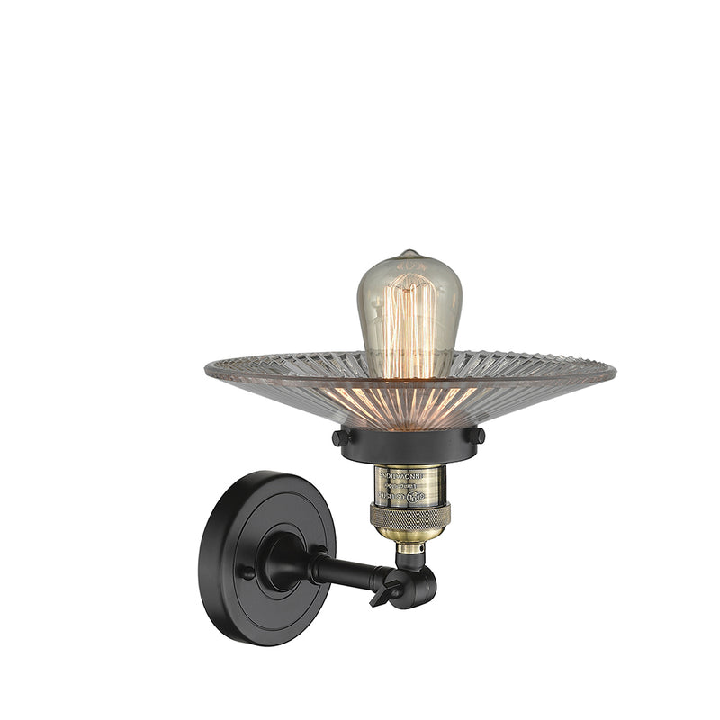 Innovations Lighting Halophane 1 Light Semi-Flush Mount Part Of The Franklin Restoration Collection 201F-BAB-G2-LED