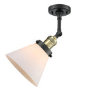 Innovations Lighting Large Cone 1 Light Semi-Flush Mount Part Of The Franklin Restoration Collection 201F-BAB-G41