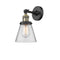 Innovations Lighting Small Cone 1 Light Semi-Flush Mount Part Of The Franklin Restoration Collection 201F-BAB-G62