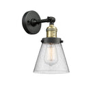 Innovations Lighting Small Cone 1 Light Semi-Flush Mount Part Of The Franklin Restoration Collection 201F-BAB-G64