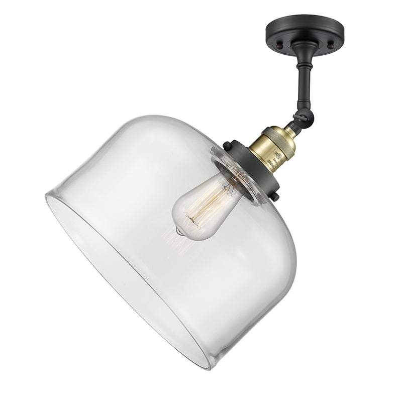 Innovations Lighting X-Large Bell 1 Light Semi-Flush Mount Part Of The Franklin Restoration Collection 201F-BAB-G72-L