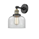 Innovations Lighting Large Bell 1 Light Semi-Flush Mount Part Of The Franklin Restoration Collection 201F-BAB-G72-LED