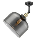 Innovations Lighting X-Large Bell 1 Light Semi-Flush Mount Part Of The Franklin Restoration Collection 201F-BAB-G73-L-LED