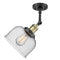 Innovations Lighting Large Bell 1 Light Semi-Flush Mount Part Of The Franklin Restoration Collection 201F-BAB-G74-LED