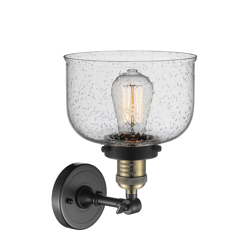 Innovations Lighting Large Bell 1 Light Semi-Flush Mount Part Of The Franklin Restoration Collection 201F-BAB-G74-LED