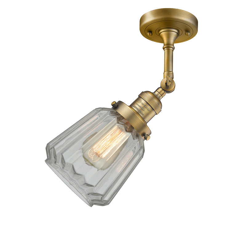 Innovations Lighting Chatham 1 Light Semi-Flush Mount Part Of The Franklin Restoration Collection 201F-BB-G142