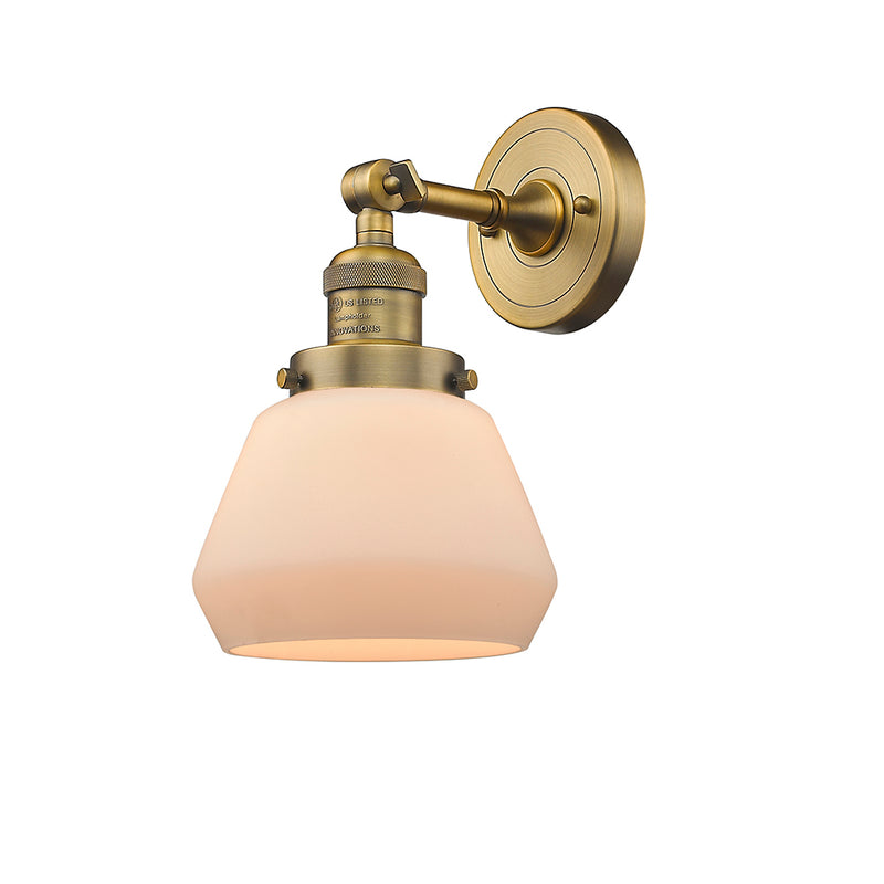 Innovations Lighting Fulton 1 Light Semi-Flush Mount Part Of The Franklin Restoration Collection 201F-BB-G171