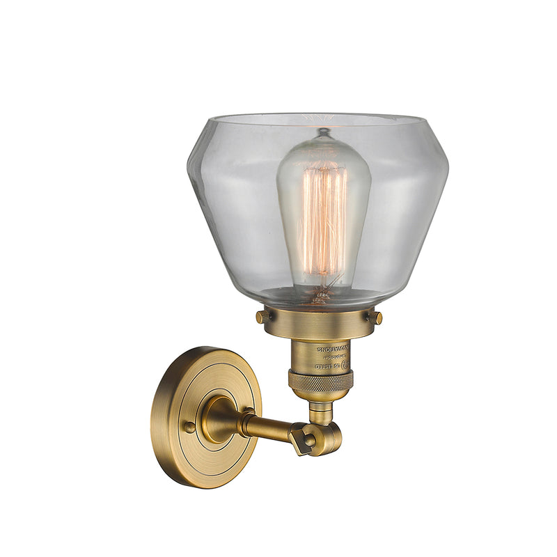 Innovations Lighting Fulton 1 Light Semi-Flush Mount Part Of The Franklin Restoration Collection 201F-BB-G172