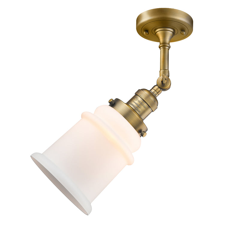 Innovations Lighting Canton 1 Light Semi-Flush Mount Part Of The Franklin Restoration Collection 201F-BB-G181-LED