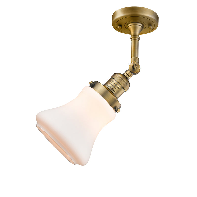 Innovations Lighting Bellmont 1 Light Semi-Flush Mount Part Of The Franklin Restoration Collection 201F-BB-G191-LED