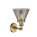 Innovations Lighting Large Cone 1 Light Semi-Flush Mount Part Of The Franklin Restoration Collection 201F-BB-G43