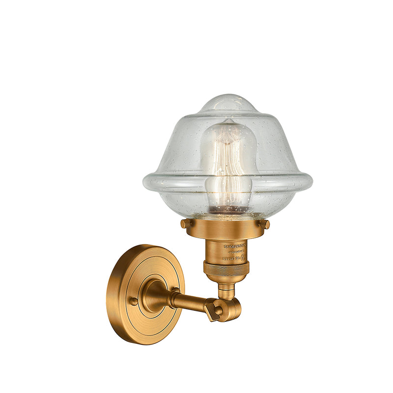 Innovations Lighting Small Oxford 1 Light Semi-Flush Mount Part Of The Franklin Restoration Collection 201F-BB-G534-LED