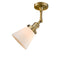 Innovations Lighting Small Cone 1 Light Semi-Flush Mount Part Of The Franklin Restoration Collection 201F-BB-G61