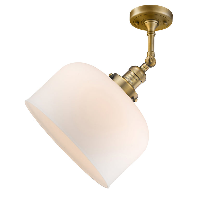 Innovations Lighting X-Large Bell 1 Light Semi-Flush Mount Part Of The Franklin Restoration Collection 201F-BB-G71-L-LED