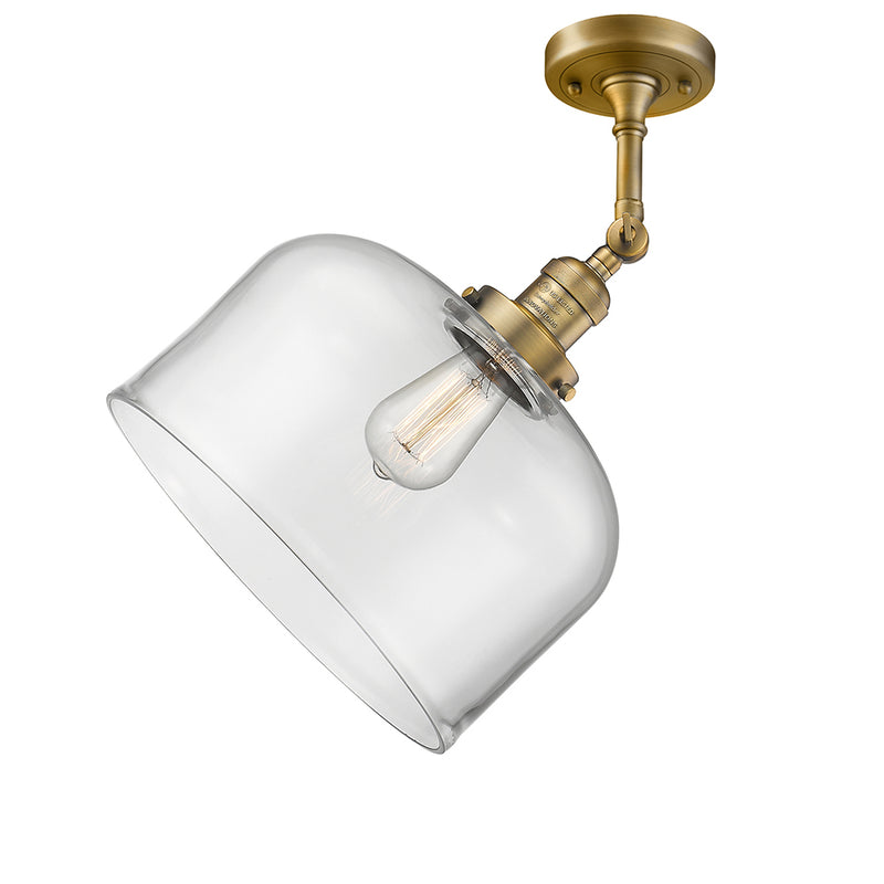 Innovations Lighting X-Large Bell 1 Light Semi-Flush Mount Part Of The Franklin Restoration Collection 201F-BB-G72-L