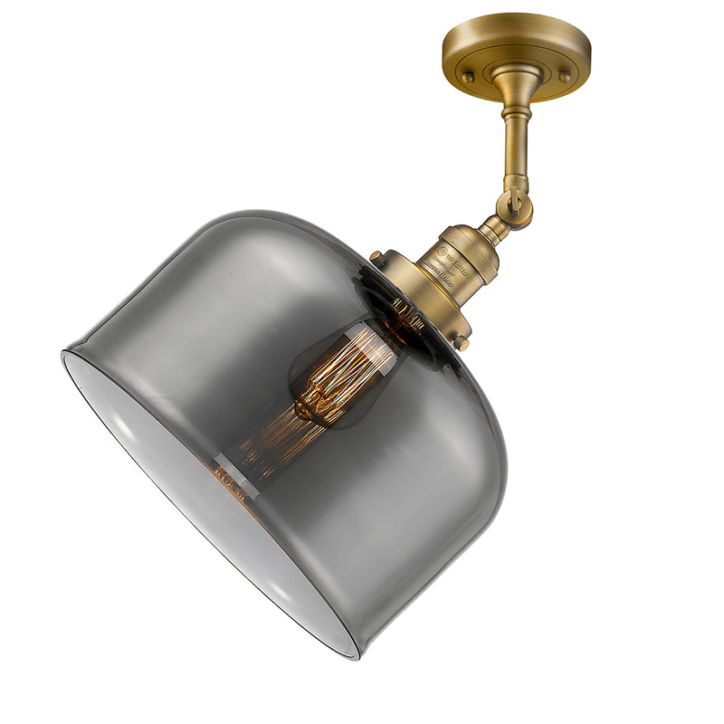 Innovations Lighting X-Large Bell 1 Light Semi-Flush Mount Part Of The Franklin Restoration Collection 201F-BB-G73-L-LED