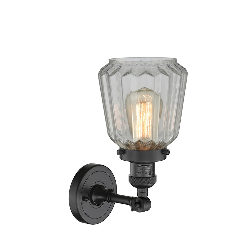 Innovations Lighting Chatham 1 Light Semi-Flush Mount Part Of The Franklin Restoration Collection 201F-BK-G142