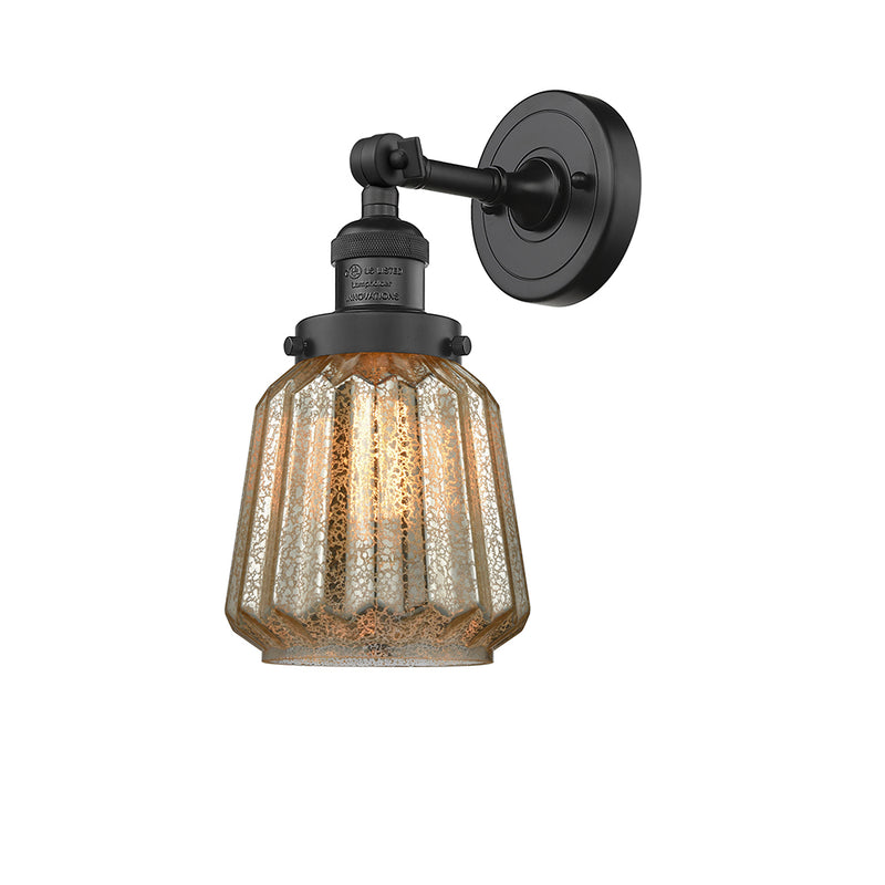 Innovations Lighting Chatham 1 Light Semi-Flush Mount Part Of The Franklin Restoration Collection 201F-BK-G146