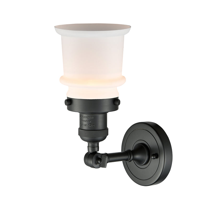 Innovations Lighting Small Canton 1 Light Semi-Flush Mount Part Of The Franklin Restoration Collection 201F-BK-G181S