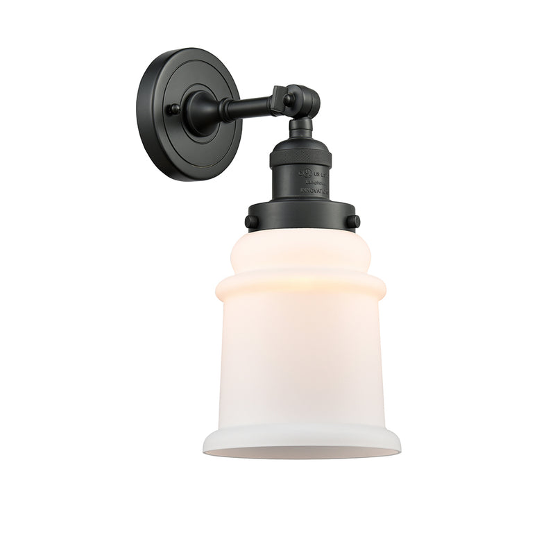 Innovations Lighting Canton 1 Light Semi-Flush Mount Part Of The Franklin Restoration Collection 201F-BK-G181