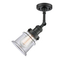 Innovations Lighting Small Canton 1 Light Semi-Flush Mount Part Of The Franklin Restoration Collection 201F-BK-G182S-LED