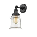 Innovations Lighting Canton 1 Light Semi-Flush Mount Part Of The Franklin Restoration Collection 201F-BK-G182