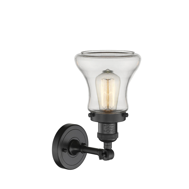 Innovations Lighting Bellmont 1 Light Semi-Flush Mount Part Of The Franklin Restoration Collection 201F-BK-G192-LED