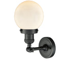 Innovations Lighting Beacon 1 Light 6" Semi-Flush Mount 201F-BK-G201-6