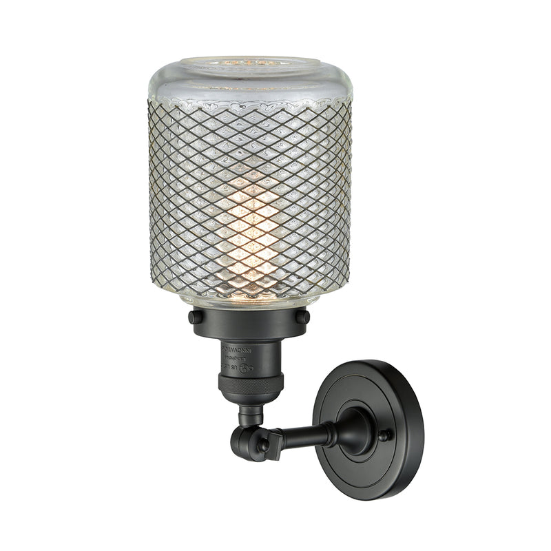 Innovations Lighting Stanton 1 Light Semi-Flush Mount Part Of The Franklin Restoration Collection 201F-BK-G262