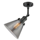 Innovations Lighting Large Cone 1 Light Semi-Flush Mount Part Of The Franklin Restoration Collection 201F-BK-G43