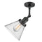 Innovations Lighting Large Cone 1 Light Semi-Flush Mount Part Of The Franklin Restoration Collection 201F-BK-G44