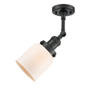 Innovations Lighting Small Bell 1 Light Semi-Flush Mount Part Of The Franklin Restoration Collection 201F-BK-G51-LED