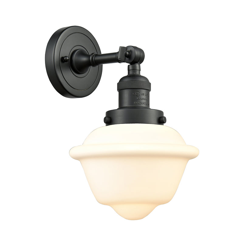 Innovations Lighting Small Oxford 1 Light Semi-Flush Mount Part Of The Franklin Restoration Collection 201F-BK-G531