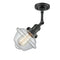 Innovations Lighting Small Oxford 1 Light Semi-Flush Mount Part Of The Franklin Restoration Collection 201F-BK-G532-LED