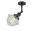 Innovations Lighting Small Oxford 1 Light Semi-Flush Mount Part Of The Franklin Restoration Collection 201F-BK-G534